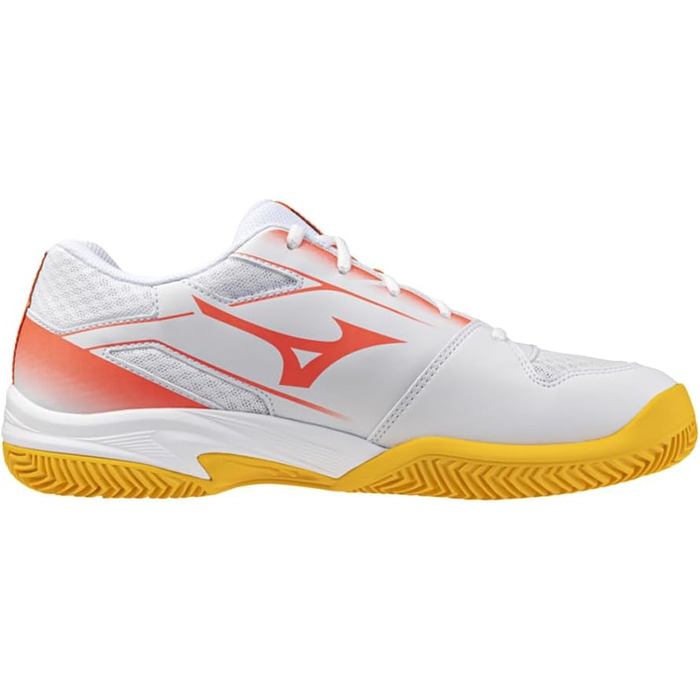 Тенісні кросівки Mizuno Break Shot 5 Junior CC для дітей та підлітків, білий, корал, цитрусовий