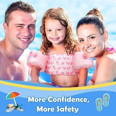 Дитячі надувні рукавики для плавання Moko, рожевий кит, для навчання плаванню, 2 шт.