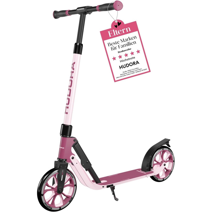 Самокат HUDORA BigWheel 205 Advanced, алюмінієвий, до 100 кг, складаний, висота регулюється, для дітей, підлітків і дорослих