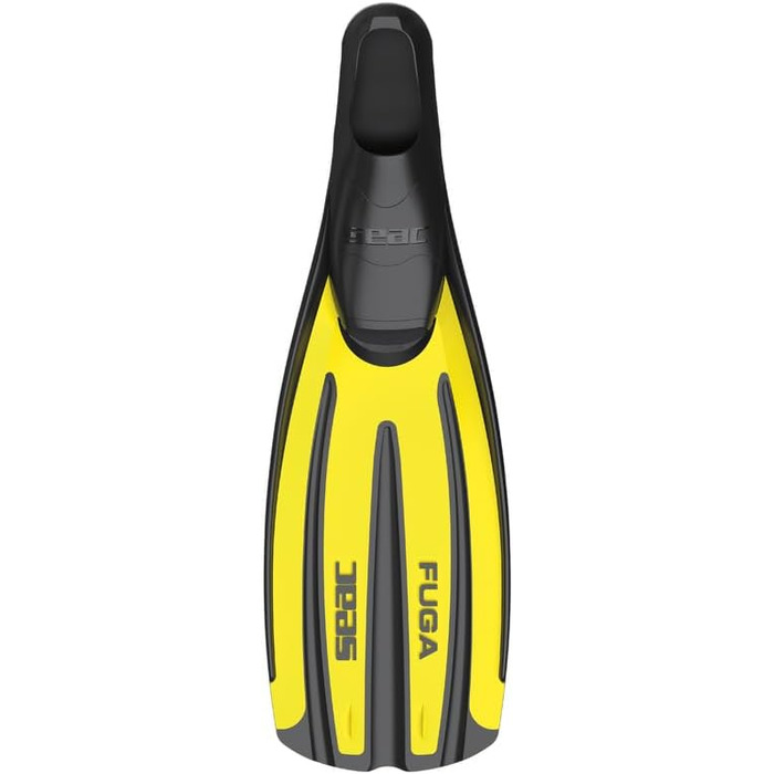 Ласти Seac Fuga для фрідайвінгу, снорклінгу та дайвінгу, дорослі, закритий тип, жовті, Made in Italy, 40/41