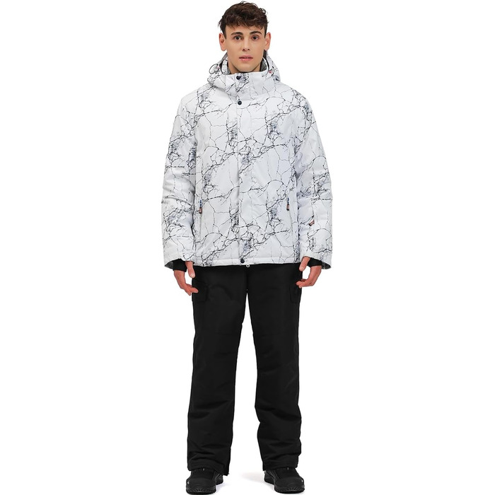 Чоловічий зимовий комбінезон для сноубордингу та катання на лижах. Водонепроникний, вітростійкий, теплий. XL, чорний.