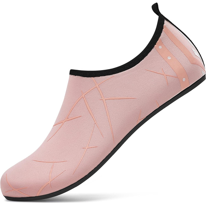 Чоботи для плавання чоловічі та жіночі: легкі, швидковисихаючі, антиковзкі аквашузи для пляжу, басейну, серфінгу (42 EU, 857 Рожевий)
