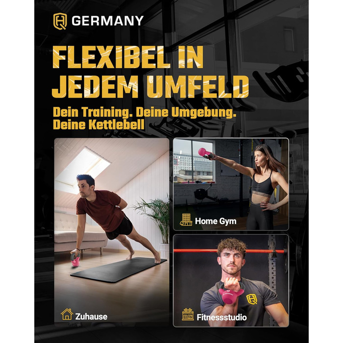 Гантель з неопрену HQ Germany® Vollguss 2-32кг | Комплекти для початківців | Точність ваги ±2,0%