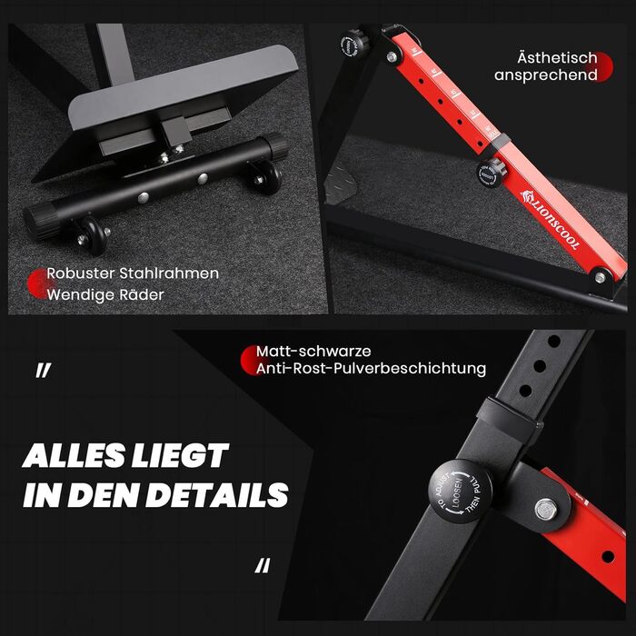 ЛІОНСКУЛ Банка для гіперекстензій з регульованою спинкою - тренажер для дому