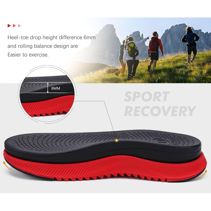 Чоловічі сандалії ONCAI Wandersandalen - сітка, літо, пляж, водний спорт, трекінг. Матеріал: сітка, регульовані ремінці, розмір EU 49, червоний колір