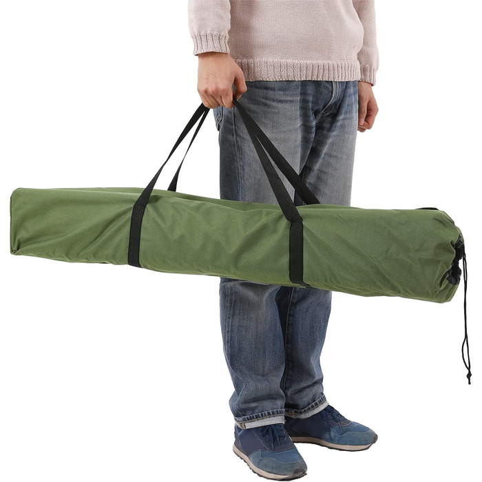 SONGMICS Кемпінгове ліжко для гостей, складане, 260 кг, XXL, 205 x 75 x 46 см, GCB25L, Зелене