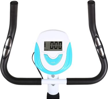 Велотренажер Kraftfit для дому, з ергометром, пульсометром і тренувальним комп'ютером, тихий спінбайк для витривалості, для ніг, до 100 кг