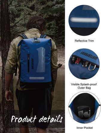 Водонепроникний рюкзак Dry Bag IDRYBAG 20/30/40L: для подорожей, каякінгу та активного відпочинку