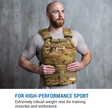 Capital Sports Battlevest 2.0 - Вага жилет для тренувань, 13.2 кг, камуфляж