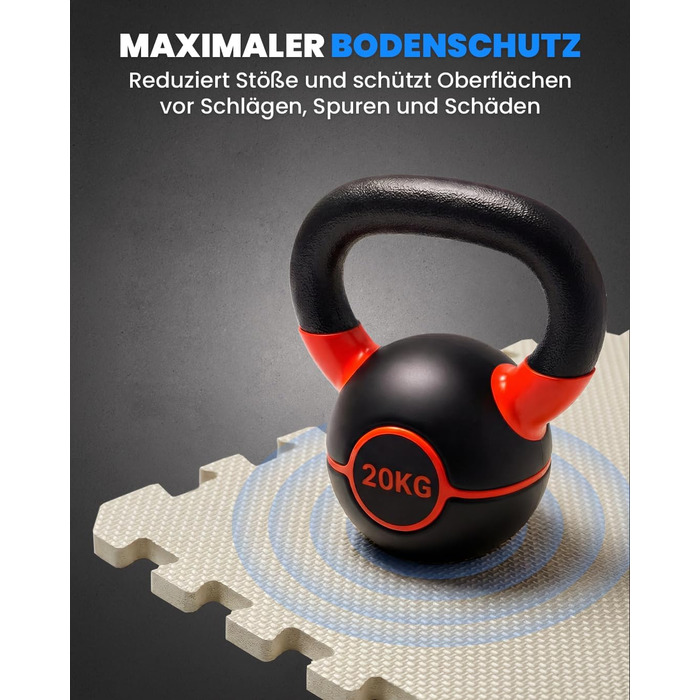 Набір захисних пазл-килимків для підлоги unycos (12/20/28 шт), 30x30x1 см, протиковзкі мати для тренажерного залу, фітнесу та йоги, водонепроникні, білі