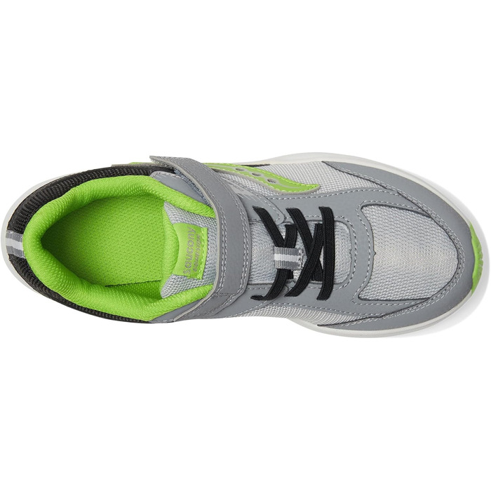 Дитячі кросівки Saucony Cohesion KDZ A/C (Маленькі та Великі розміри) 27 EU, Чорний, Сірий, Зелений
