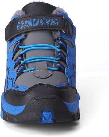 Дитячі зимові черевики Kinder Outdoor - теплі, взуті, для піших прогулянок, трекінгу та катання снігом. Дитячі черевики для хлопчиків та дівчаток (35 EU, блакитні)