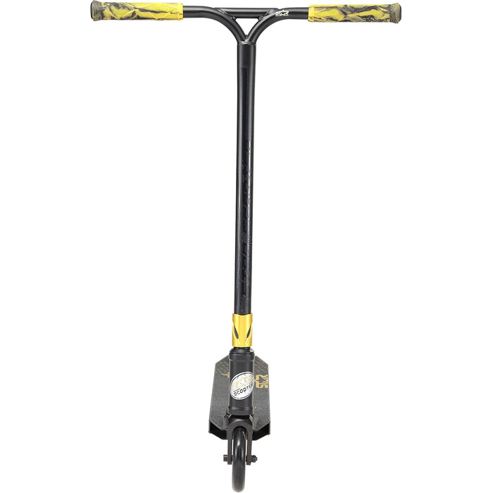 Трюковий самокат STAR SCOOTER Pro Sport 120мм, алюмінієвий, HIC, для дітей від 7 років і дорослих, чорний/золотий