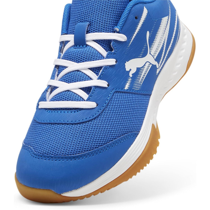 Дитяче залупання PUMA Varion II Jr для залу, біло-блакитне, розмір 39 EU