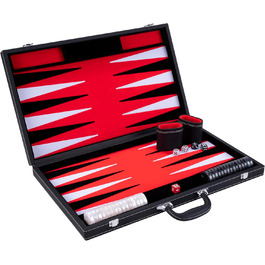 Набір для гри в нарди Engelhart Deluxe 54 см - високоякісні матеріали, нарди з кейсом, кубики та стаканчики