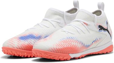 Дитячі футбольні бутси PUMA Future 8 Match Tt + Mid Jr - біло-чорно-червоні, 36 EU