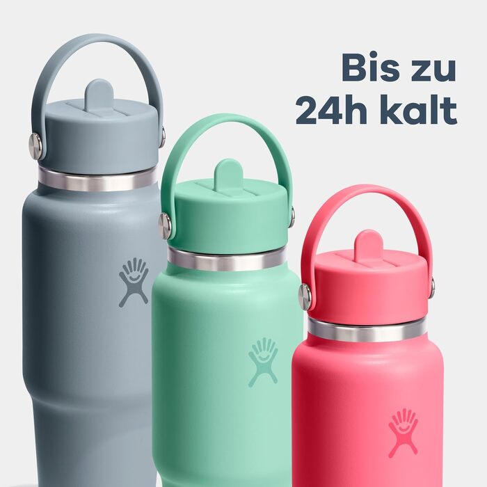 Термос-пляшка Hydro Flask Wide Flex Straw з трубочкою 946 мл, нержавіюча сталь, герметична, Shale Gray