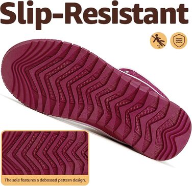 Зимові черевики Mishansha для жінок, теплі, з підкладкою, снігоступи, зимові черевики для активного відпочинку, розмір 36-48 EU (41 EU, теплий темно-червоний)