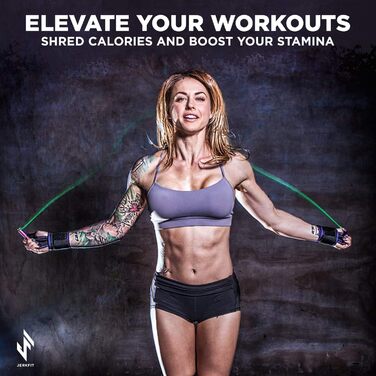 Скакалка JerkFit Omega Speed Ultra Fast чорна, спортивна швидкісна