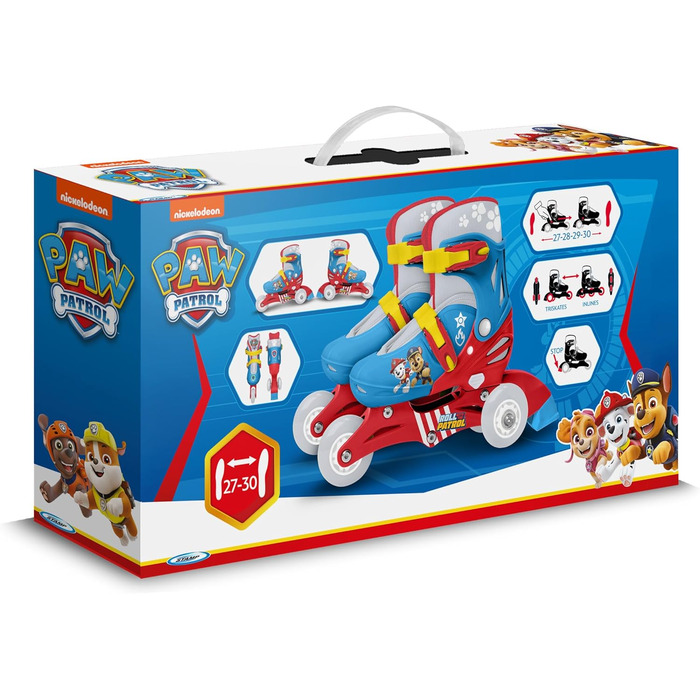 Ролики TRISKATES 2-в-1 Paw Patrol, регульовані, блакитні (27-30)