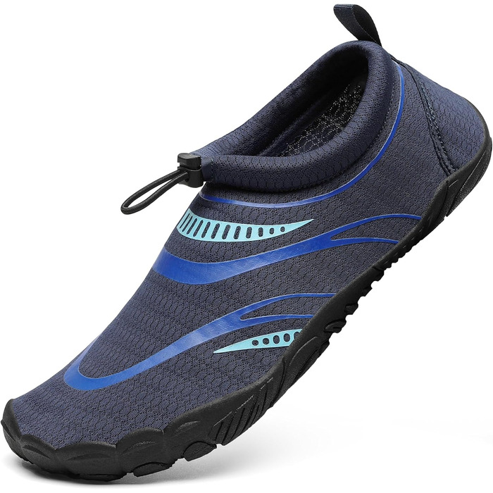 Чоловічі та жіночі аквашузи Mishansha для плавання та відпочинку на воді, чорно-морського кольору (37 EU)