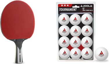 Професійний тенісний ракетка JOOLA Carbon Pro для настільного тенісу, ITTF, з м'ячами 3-зірки, комплект для змагань