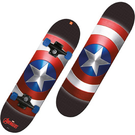 Скейтборд Mondo Toys Captain America, 9-шарова дошка, PVC-колеса, 80x20 см