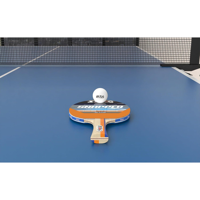 Тенісний стіл-ракетка Stag Iconic Snapper Series (T.T.) | Оранжево-блакитна серія Snapper для тренувань | Яскрава та грайлива