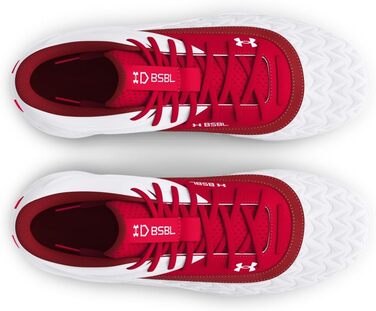 Кросівки бейсбольні Under Armour Leadoff Mid Rm Jr 3.0 для хлопчиків, чорно-білі, розмір 27 EU, 600