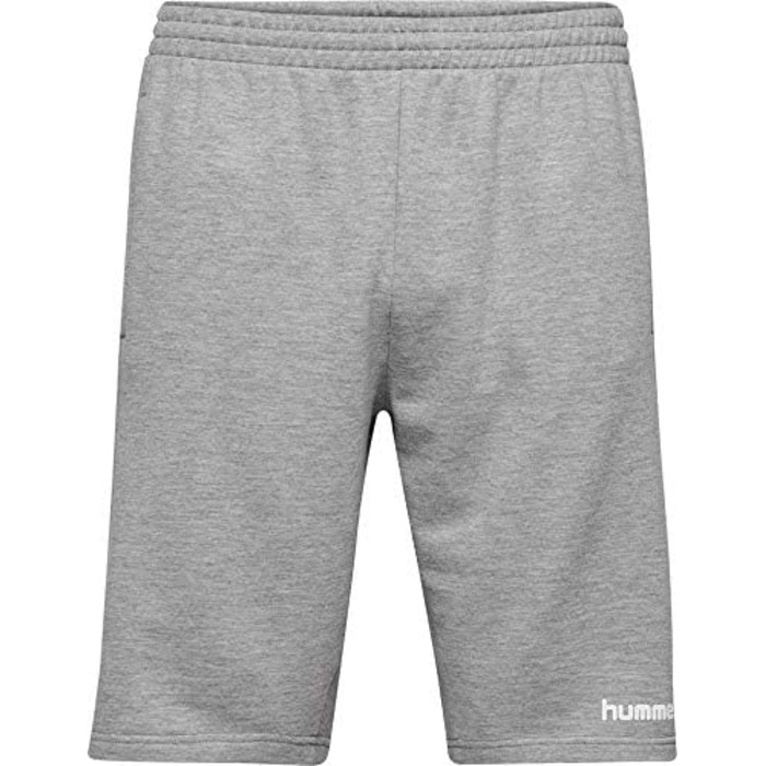 Чоловічі спортивні шорти Hummel Core Poly дихаючі, сірий меланж, розмір L