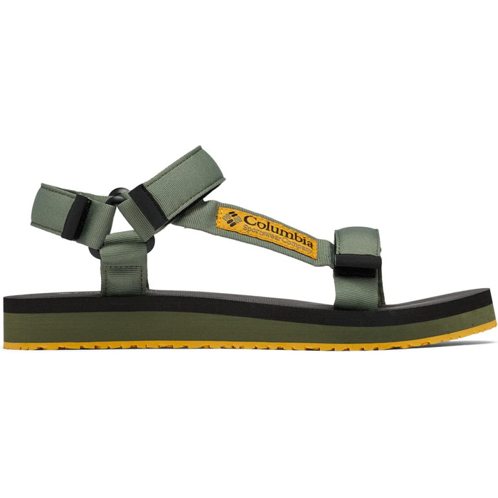 Columbia Breaksider Sandal: Чоловічі сандалі для активного відпочинку, 46 EU, зелений (Mosstone/Golden Yellow)