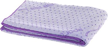 PEARL Sports Yogatuch: Рушник для йоги 2в1 з мікрофібри та підкладкою (фіолетовий)