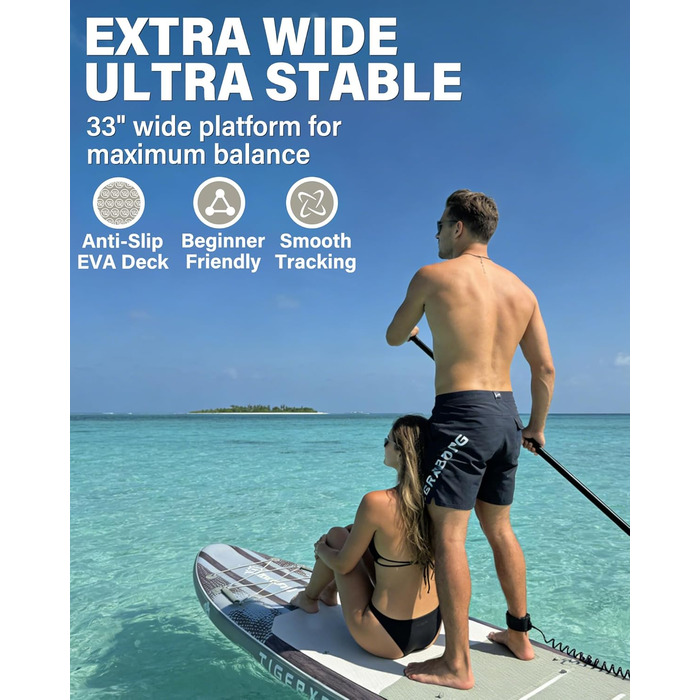 SUP дошка надувна TIGERXBANG 320 см, комплект для Stand Up Paddling, рожево-зелена, для дорослих та дітей