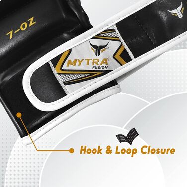 MMA рукавички Mytra Fusion з відкритою долонею і регульованою підтримкою зап'ястя для греплінгу, бойових мистецтв, спарингів та мішка