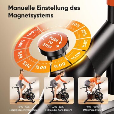 Велотренажер 2026 NEUE з регулюванням опору, LED-дисплеєм, дихаючим сидінням та датчиком пульсу. Spinning bike для дому, максимальне навантаження 150 кг