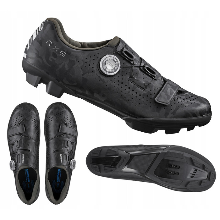 Шосейне взуття для гравелу Shimano SH-RX600, чорне, розмір 44