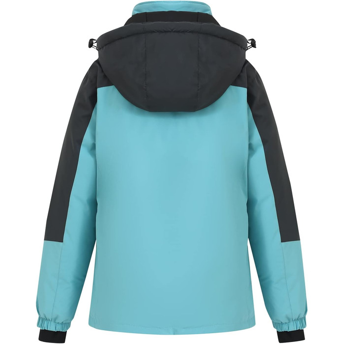 Жіноча водонепроникна куртка-дощовик Spmor, легка, вітрозахисна, з капюшоном, світло-блакитна