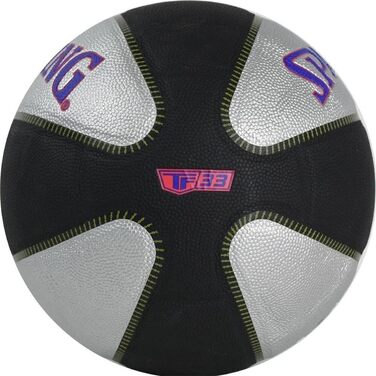 Баскетбольний м'яч Spalding TF Series, розмір 7, чорний/сріблястий, унісекс, для дорослих