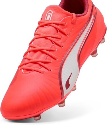 Футбольні бутси PUMA King Match F.G./A.G. Glowing Red/Puma White/Red Fire, 44.5 EU