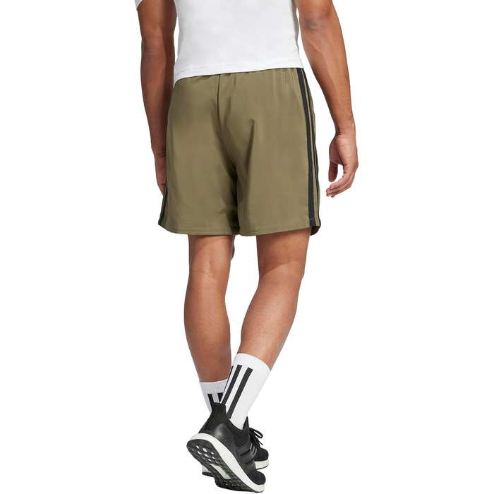 Чоловічі спортивні шорти adidas Performance Essentials Three Stripes (L Tall, Olive Green/Black)