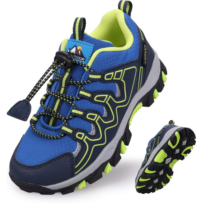 Дитячі кросівки UOVO для ходьби та трекінгу, водонепроникні, чорно-синьо-сірі, розмір 39EU