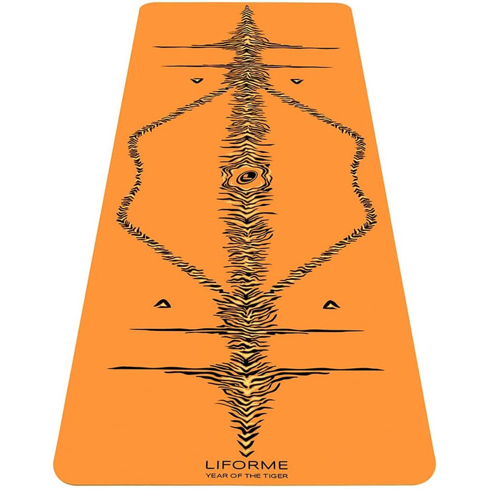 Liforme Zodiac Tiger – Еко-йога-мат, нековзкий, з унікальною розміткою, біорозкладний