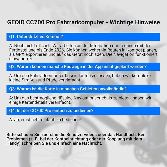 Велокомп'ютер GEOID CC700 Pro GPS з сенсорним екраном 2.8