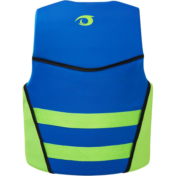 Owntop Світлова жилетка для дітей та підлітків, регульована, з трьохточковим ременем безпеки, легка, для каякінгу, плавання, риболовлі та снорклінгу (Блакитна, M)