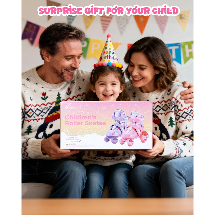 Роликові ковзани для дітей регульовані, рожеві, 24-31 розмір, для дівчаток, підходять для занять в приміщенні та на вулиці