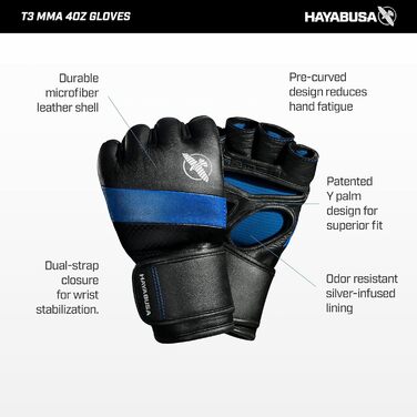 Рукавички для ММА Hayabusa T3 4oz, ідеальні для боїв