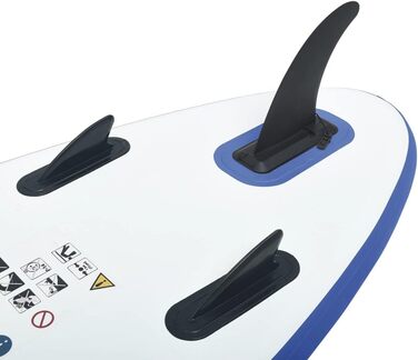 Набір надувної SUP-дошки vidaXL 330×72×10 см, синя, із веслом