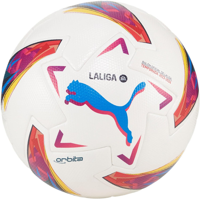 Футбольний м'яч PUMA Orbita LaLiga 1 FIFA Quality Pro, білий, розмір 5