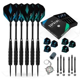 KOTO Supreme Brass Giftset: Дротики мідні преміум класу (23 г) з алюмінієвими стержнями та польотними пір'ями 100 мікрон