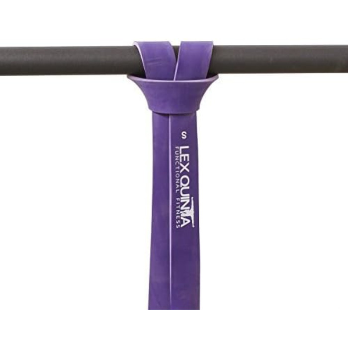 Lex Quinta Power Band – фітнес-стрічка для підтягувань, 6 рівнів опору (XXS-XL), еспандер для спорту, максимальний опір 36 кг